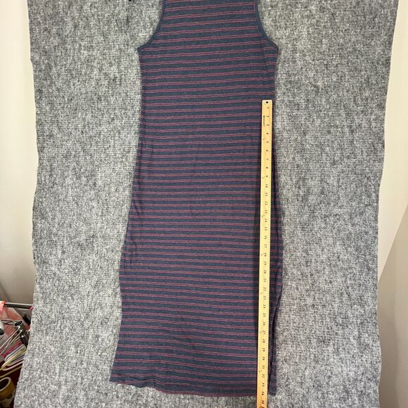 Mountain Khakis Dress Womens Small Relaxed Fit‎ Maxi Striped Sleeveless Blue - Picture 8 of 12